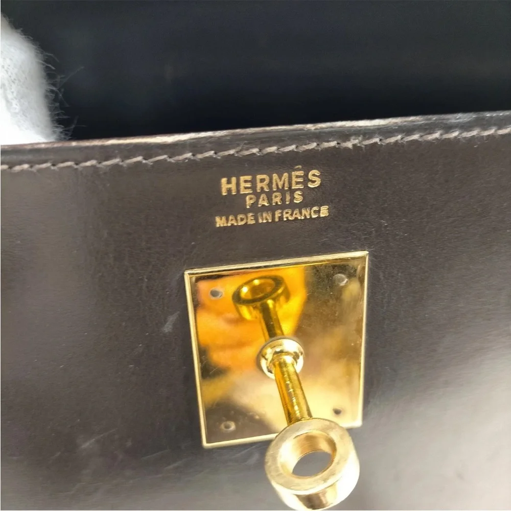 Hermes Hand Bag Kelly 32 Brown Box Calf 4523034 - Picture 4 of 12